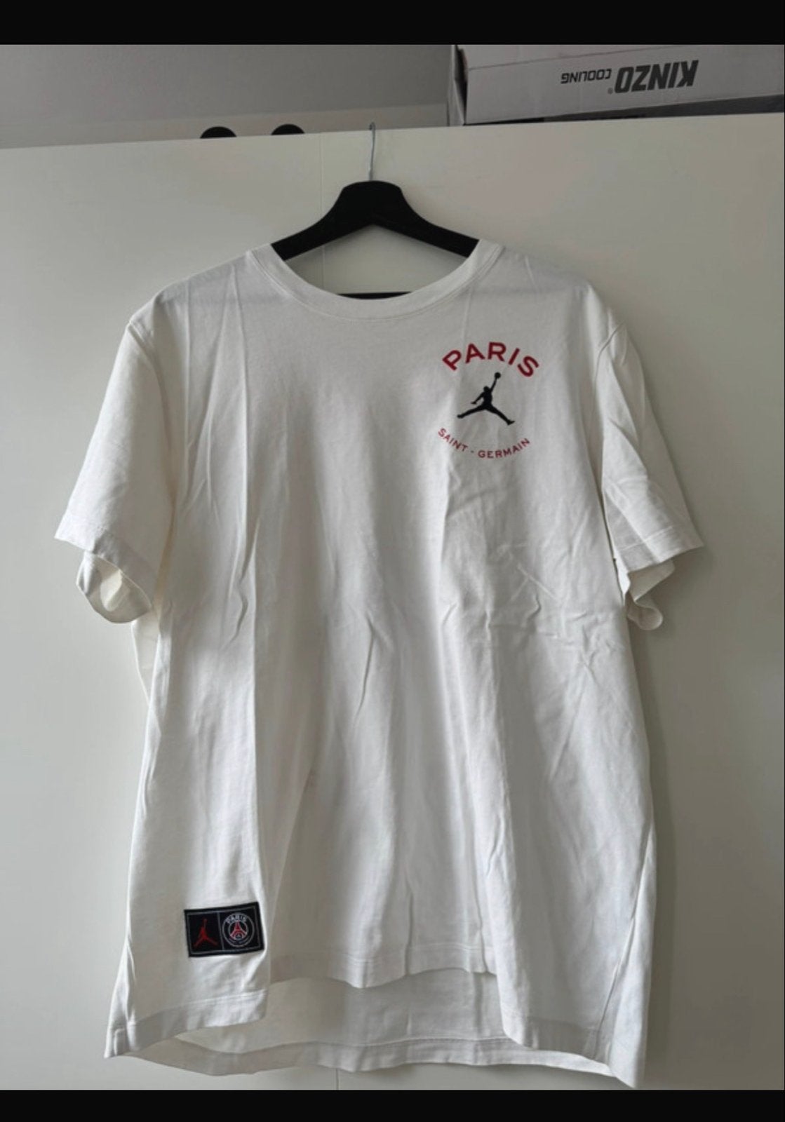 Jordan x PSG T-shirt - Wit - Maat XL, Ophalen of Verzenden, Gedragen, Maat 56/58 (XL), Wit