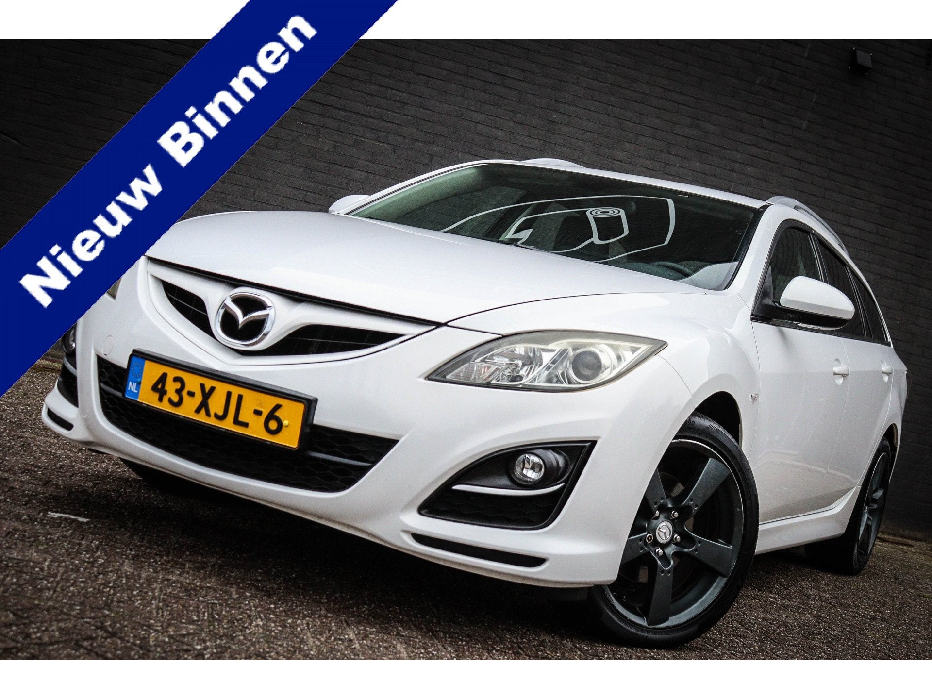 Mazda 6 Sportbreak 2.0 GT-M Line Trekhaak/Airco/Stoelverwarm, Auto's, Voorwielaandrijving, Euro 5, Gebruikt, Zwart
