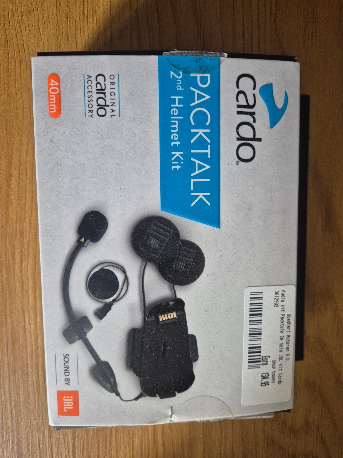 Cardo Packtalk 2e Helm Kit JBL Audio 40mm, Ophalen of Verzenden, Nieuw