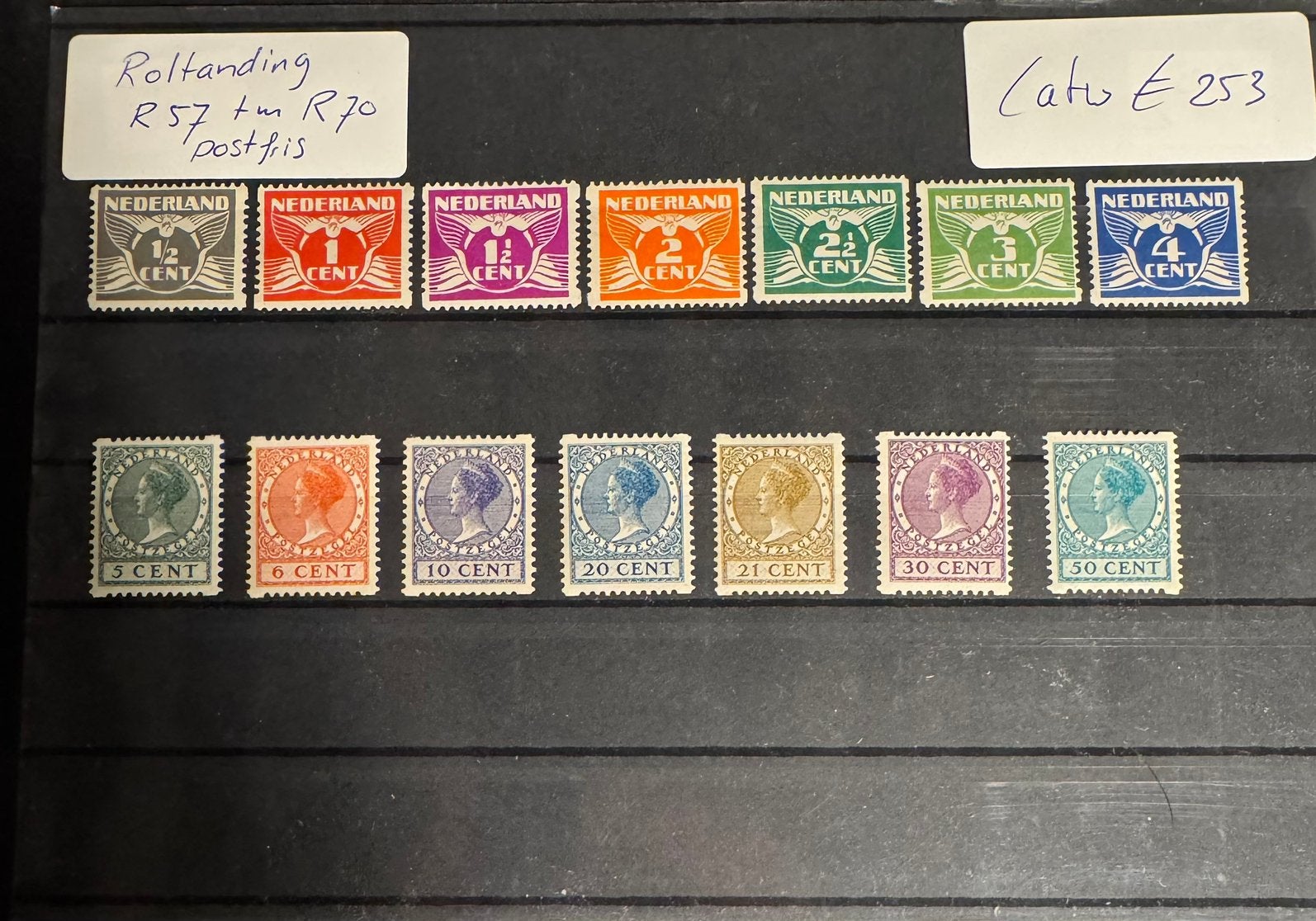 Nederland Roltanding R57 - R70 postfris originele gom, Ophalen of Verzenden