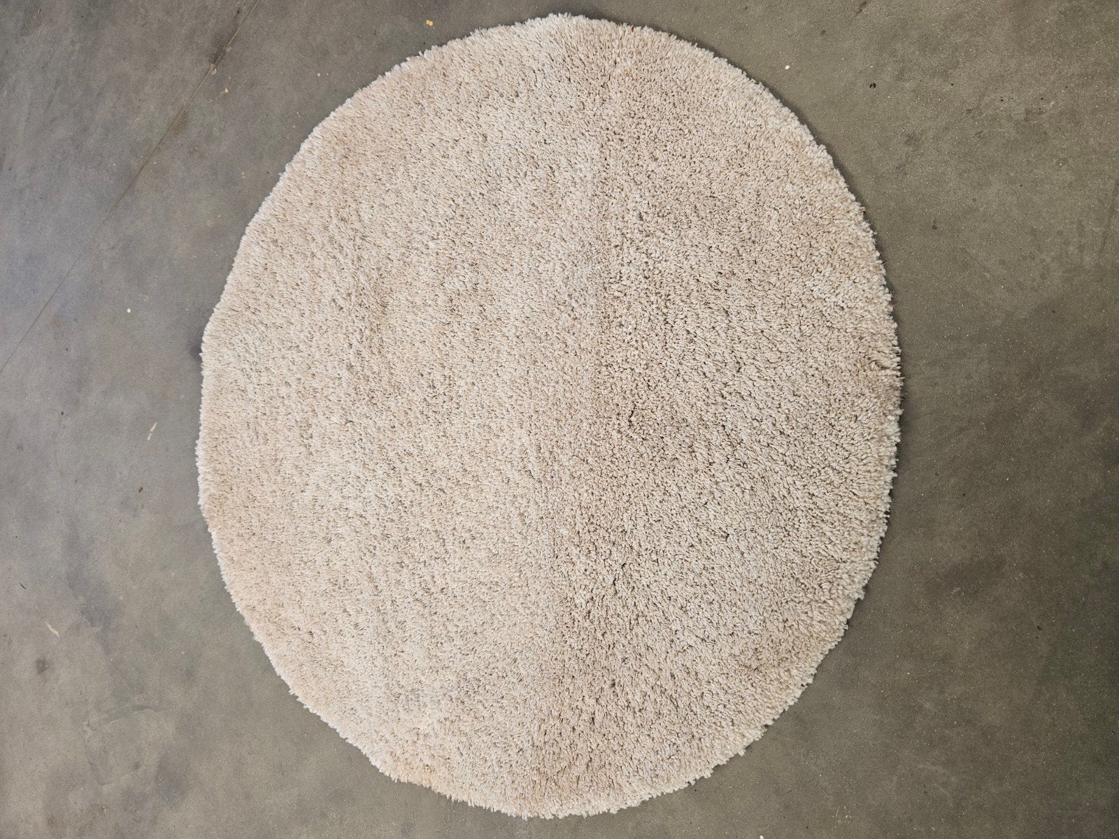 Rond tapijt - 160 cm diameter, Ophalen, Crème, Gebruikt, 150 tot 200 cm