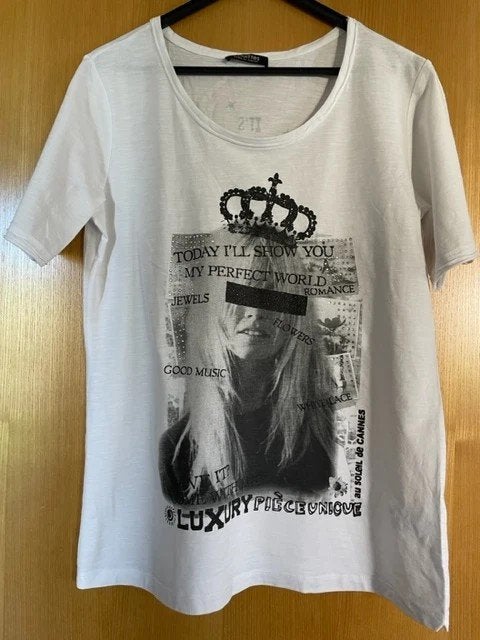 Shirt Margittes, Wit, Maat 42/44 (L), Ophalen of Verzenden, Zo goed als nieuw