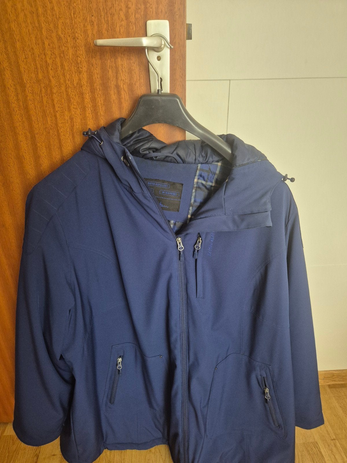 Ulla Popken waterafstotende jas, maat 54/56, Blauw, Maat 46/48 (XL) of groter, Ulla Popken, Ophalen of Verzenden