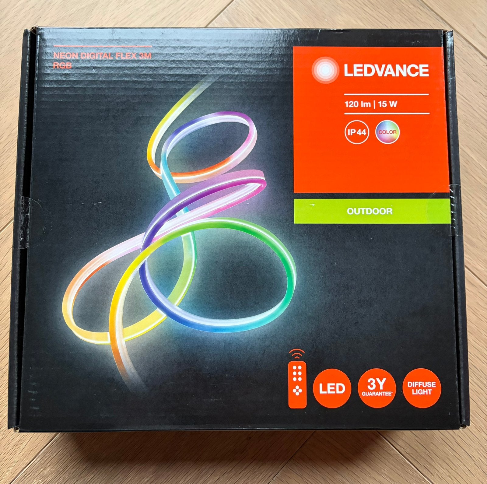 Neon LED Strip met afstandsbediening en RGB | 3 Meter |nieuw, Ophalen of Verzenden, Nieuw