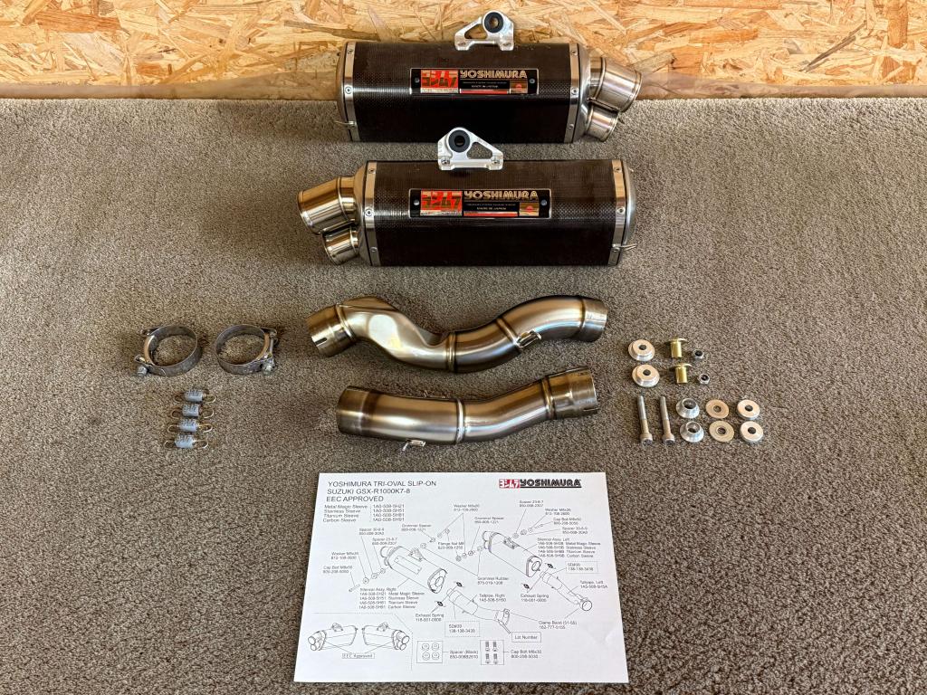 Yoshimura Japan Tri-Oval uitlaten GSX-R1000 GSXR1000 K7 K8, Yoshimura Japan, Gebruikt, Verzenden, 6748 Nakatsu, Aiko-Gun, Aikawa-Machi, Kanagawa-Pref., 243-0303, JP
