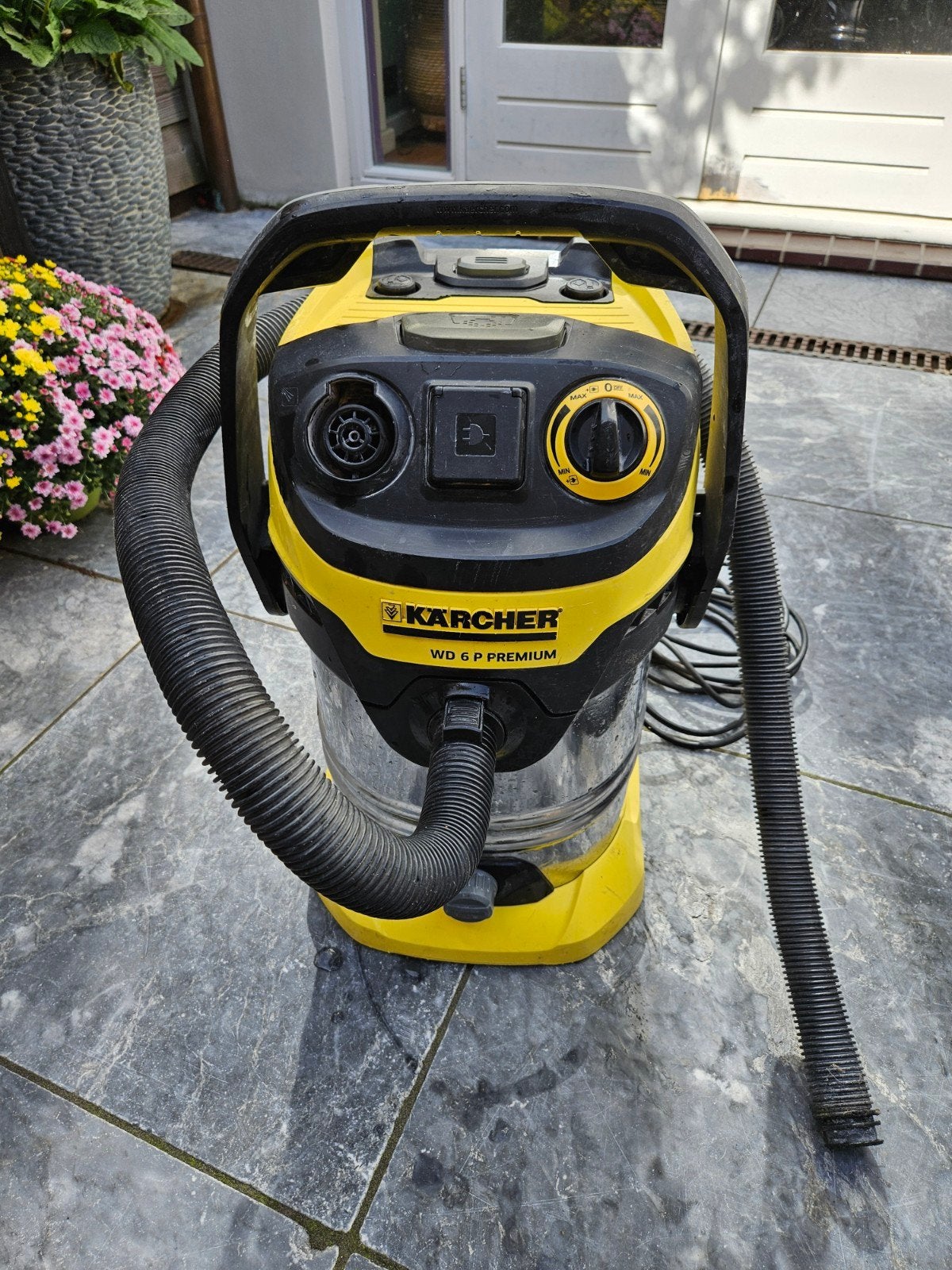 Kärcher WD 6 P Premium bouwstofzuiger met extra stofzakken, Ophalen, Gebruikt