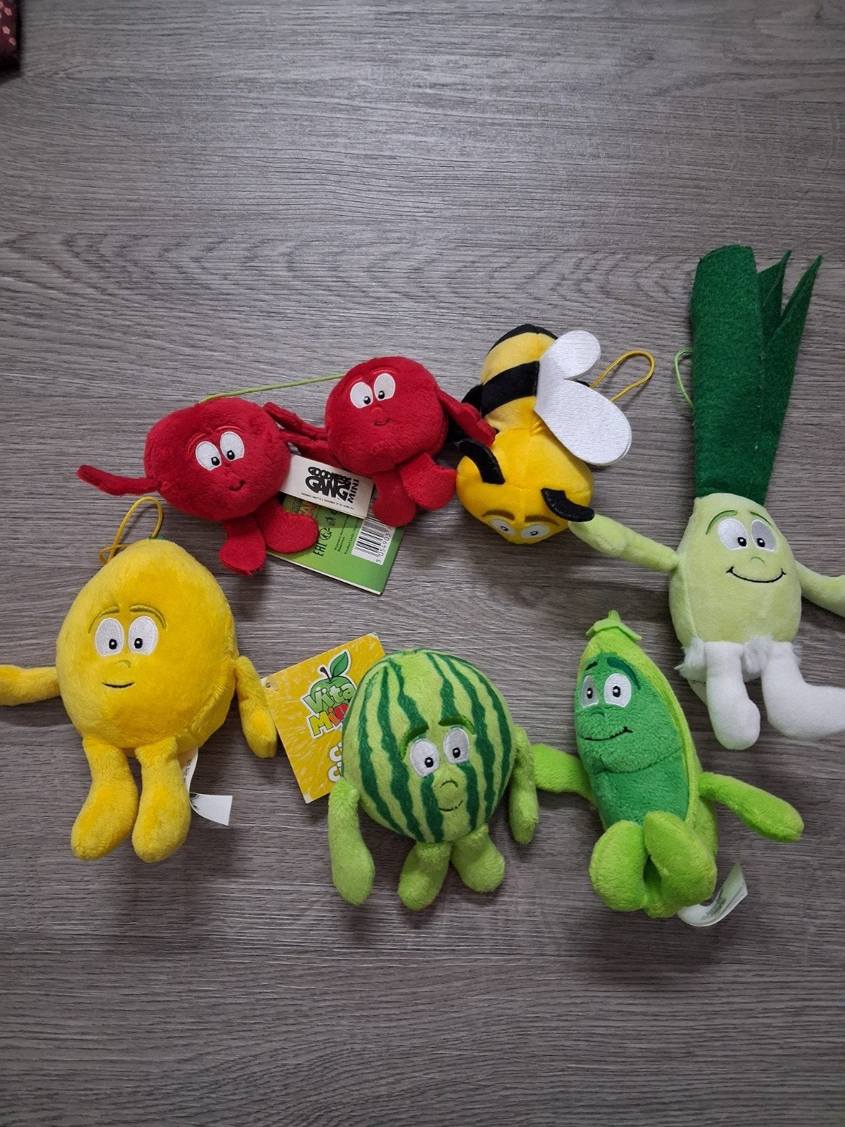 Lidl Vitamini's knuffels supermarkt 6x L1797, Verzamelen, Lidl, Ophalen of Verzenden