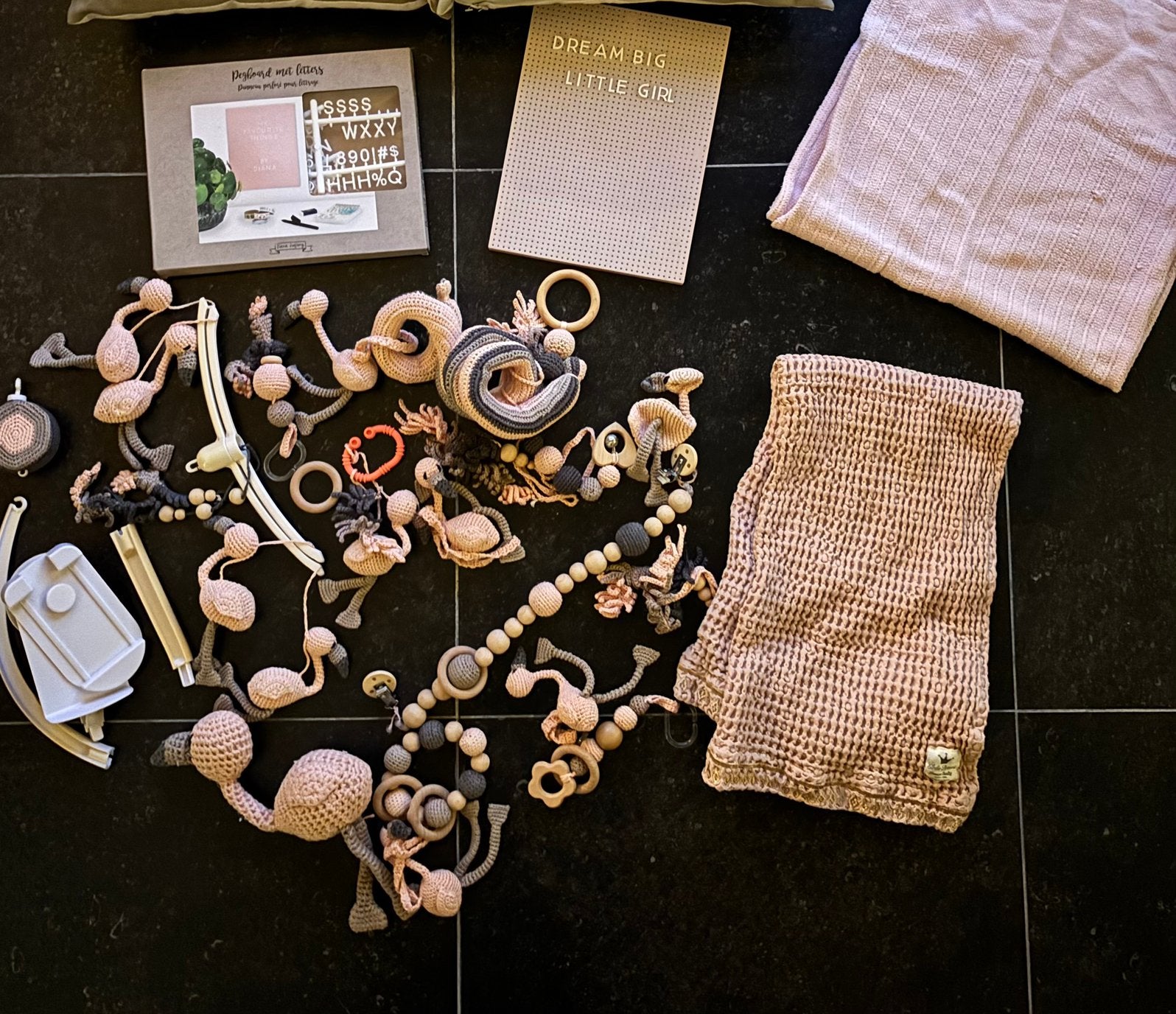 Babykamer accessoires met o.a. wiegdeken elodie details, Ophalen of Verzenden, Gebruikt, Overige typen