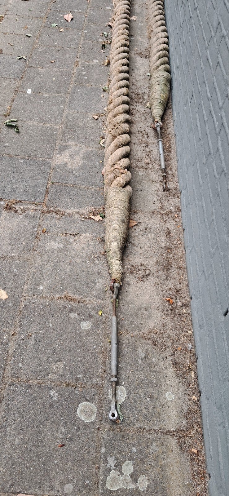 2 Lange Dikke Touwen - Decoratie of Klimtouw, Ophalen of Verzenden