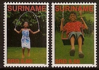 Suriname 1353/4 postfris Kinderpostzegels 2005, Ophalen of Verzenden, Postfris