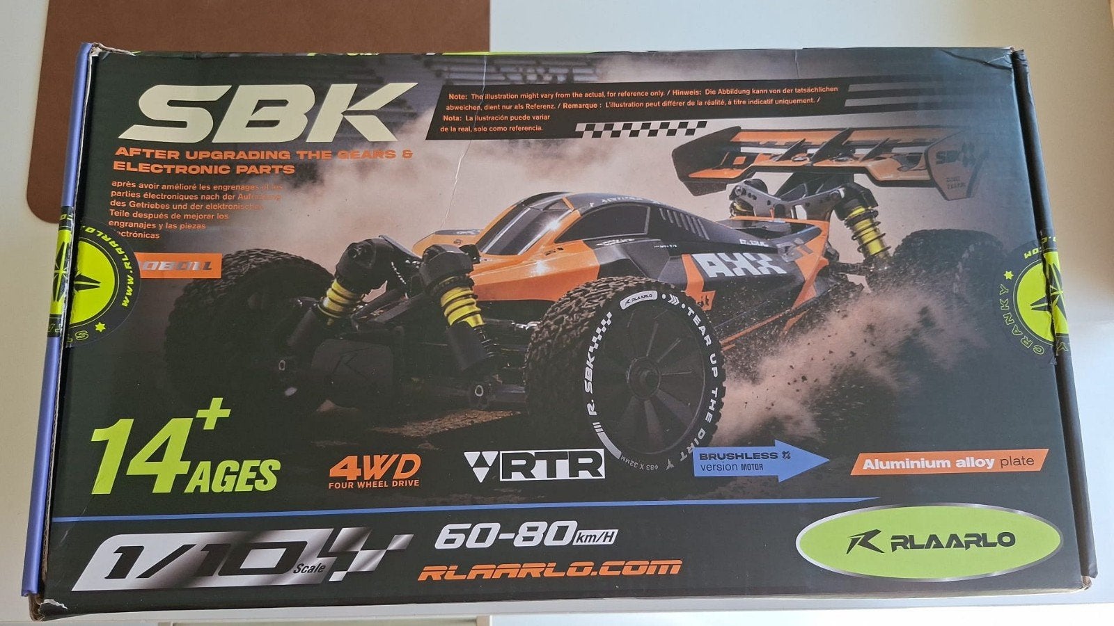 Rlaarlo SBK10 RC Buggy 1:10 4WD RTR - Nergens Goedkoper!, Hobby en Vrije tijd, Modelbouw | Radiografisch | Auto's, Elektro, Auto offroad