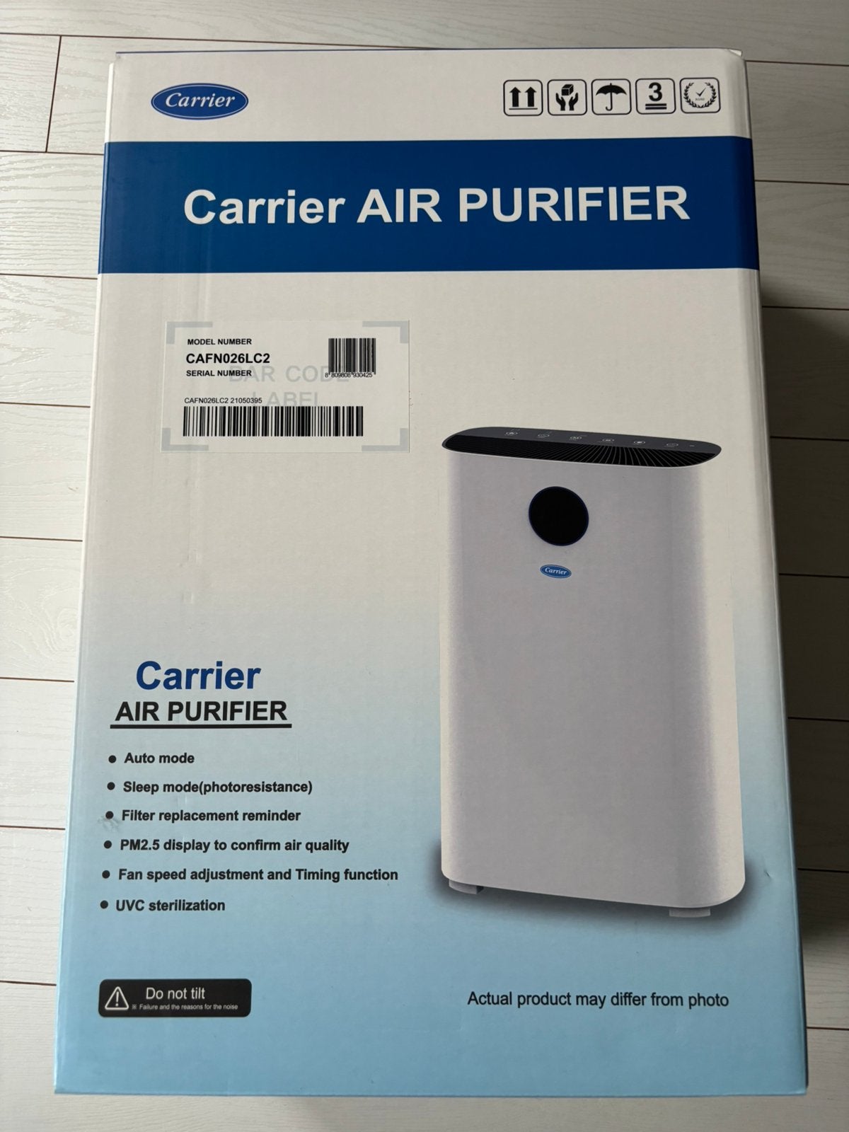 Carrier Air purifier nieuw, Ophalen, Nieuw, Luchtreiniger
