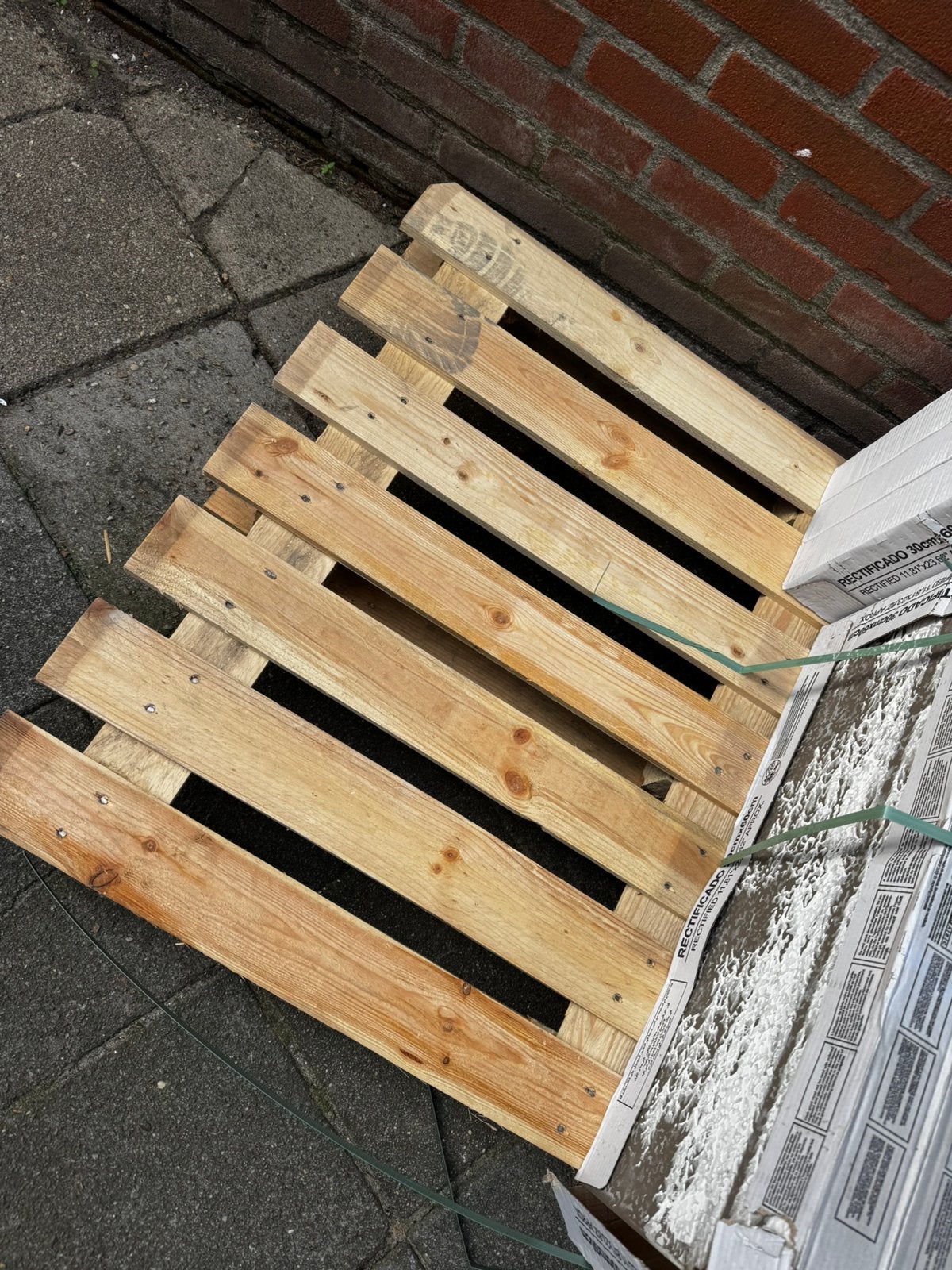 Gratis pallets en wat stookhout, Ophalen, Zo goed als nieuw, Pallet, Minder dan 200 cm