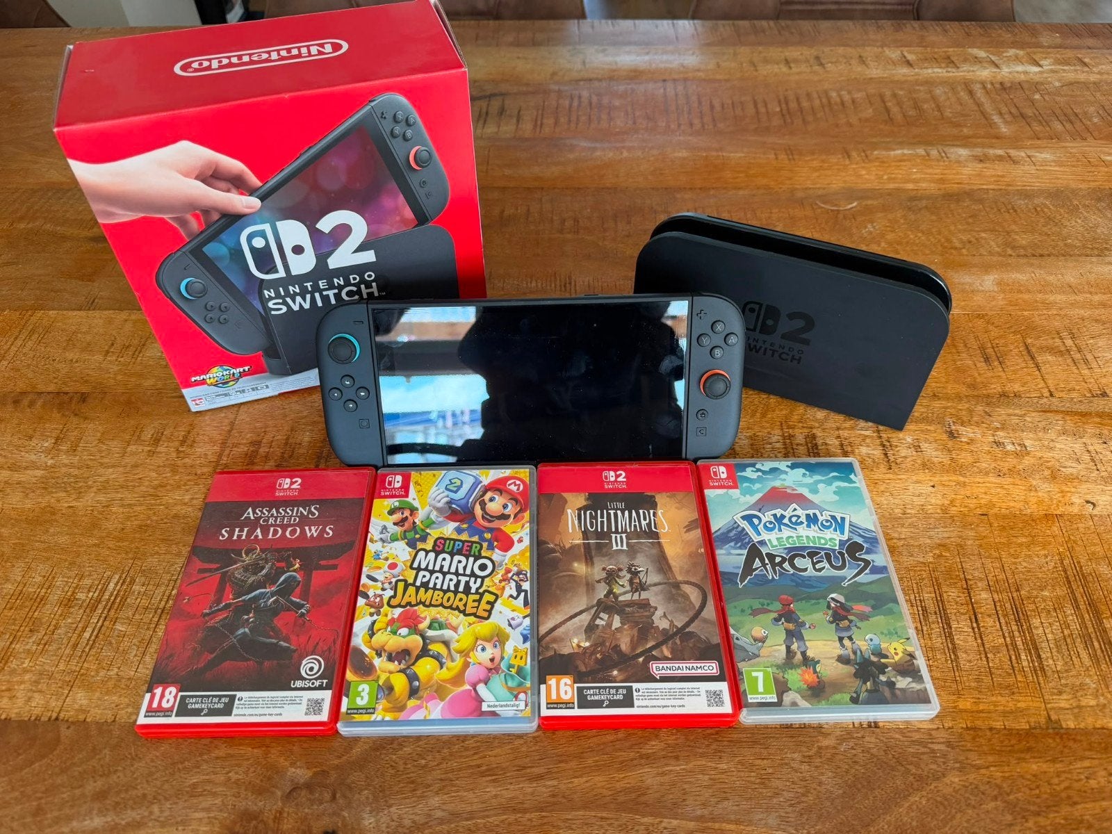Nintendo Switch 2 + 4 Games + Dock – Nieuwstaat
Nintendo Swi, Spelcomputers en Games, Spelcomputers | Nintendo Switch, Zo goed als nieuw