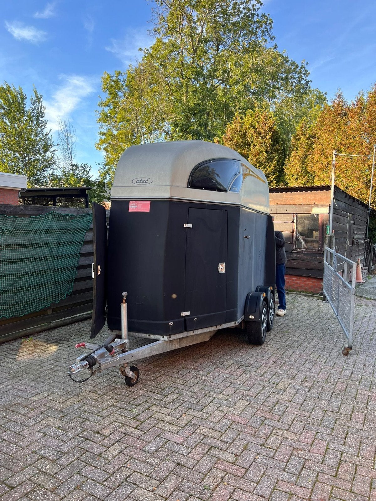 Atec V-2700 Paardentrailer - Zo goed als nieuw, Ophalen of Verzenden, Zo goed als nieuw