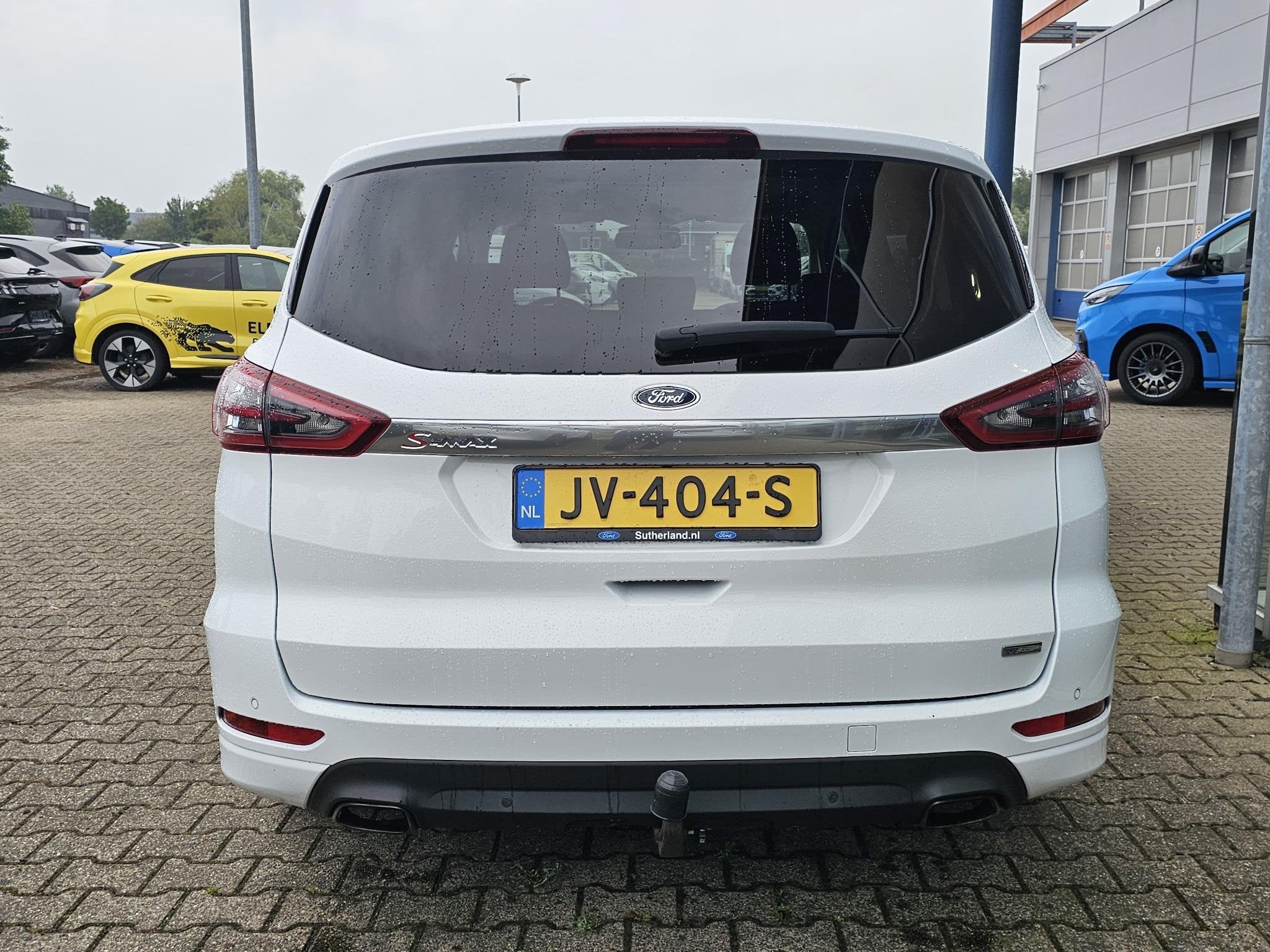 Ford S-Max 2.0 Titanium 7p. Perfect onderhouden | Panoramada, Auto's, Stof, 4 cilinders, 7 stoelen, Wit
