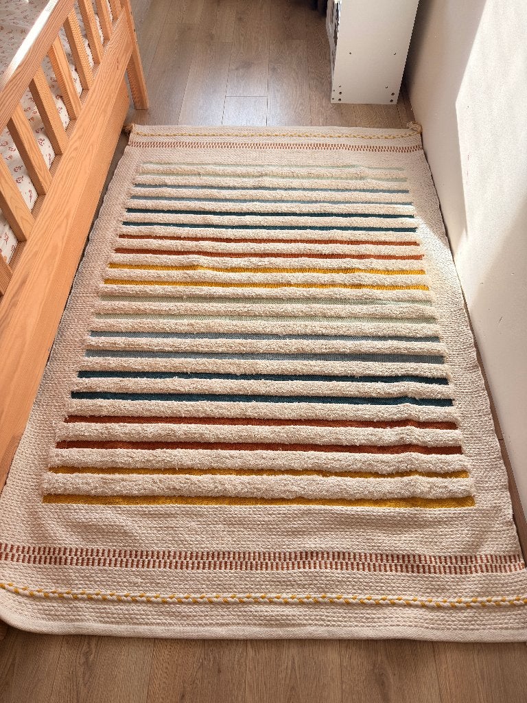 La redoute 100% cotton rug- carpet - vloerkleden 120x180, Ophalen of Verzenden, Zo goed als nieuw, Rechthoekig, 150 tot 200 cm