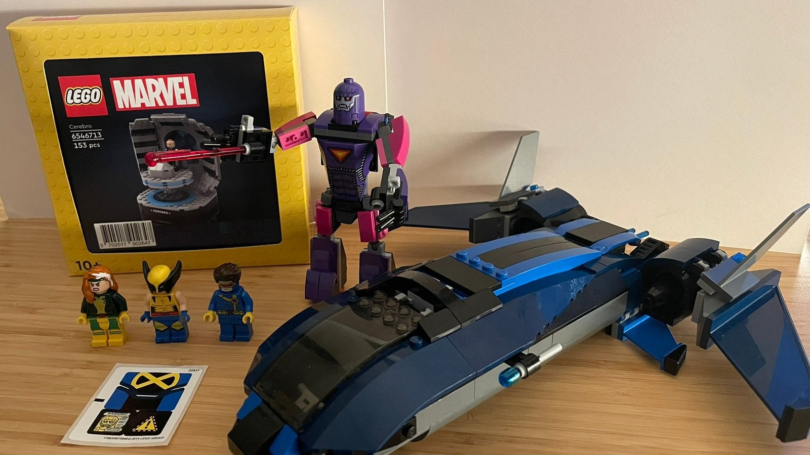 LEGO X-Men - X-Jet, Sentinel (76022) + Cerebro (5009015), Gebruikt, Marvel, Lego, Ophalen of Verzenden
