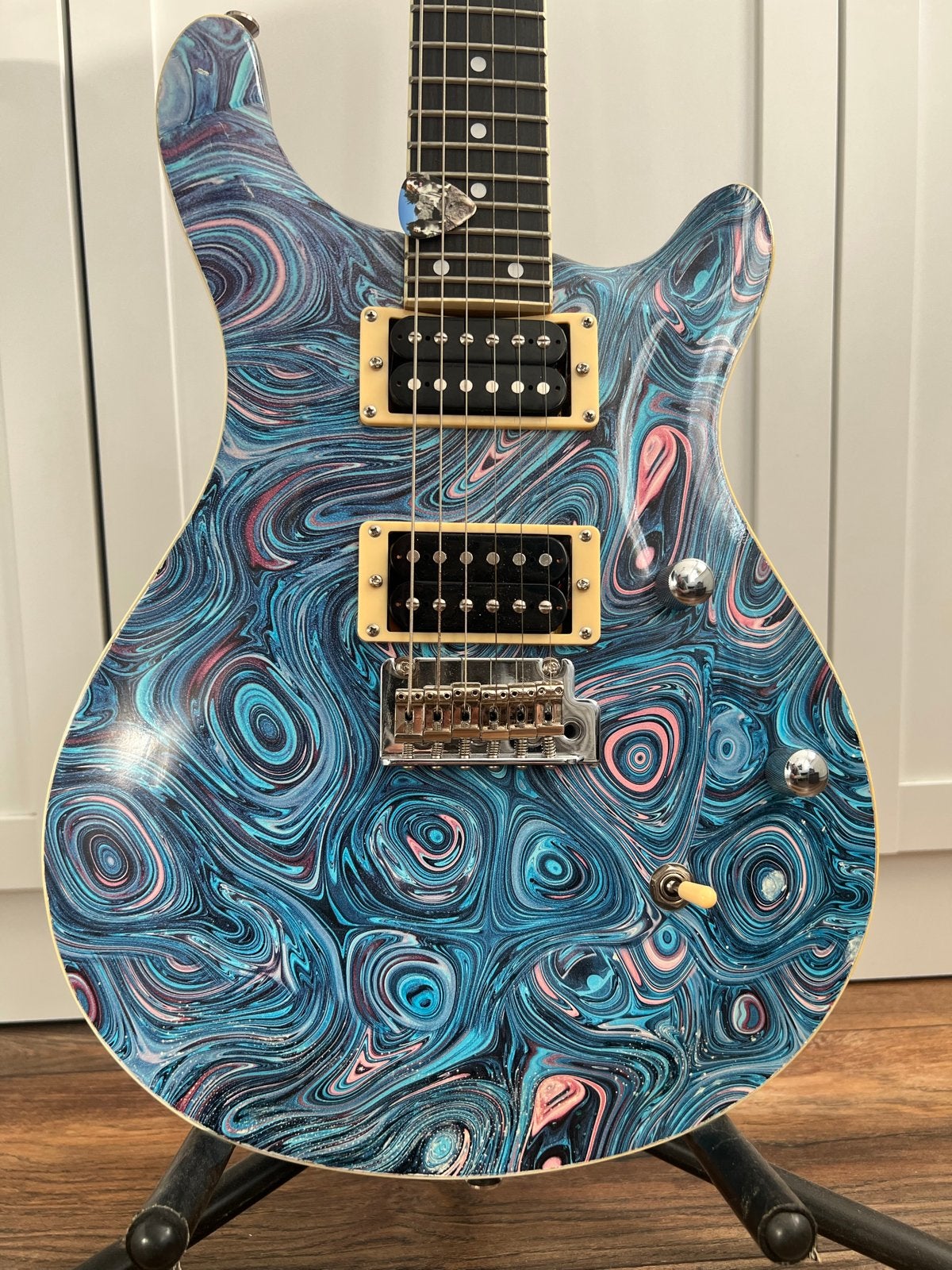 Unieke Zelfgebouwde PRS-stijl Gitaar - Custom Afwerking, Ophalen, Zo goed als nieuw, Solid body, Overige merken