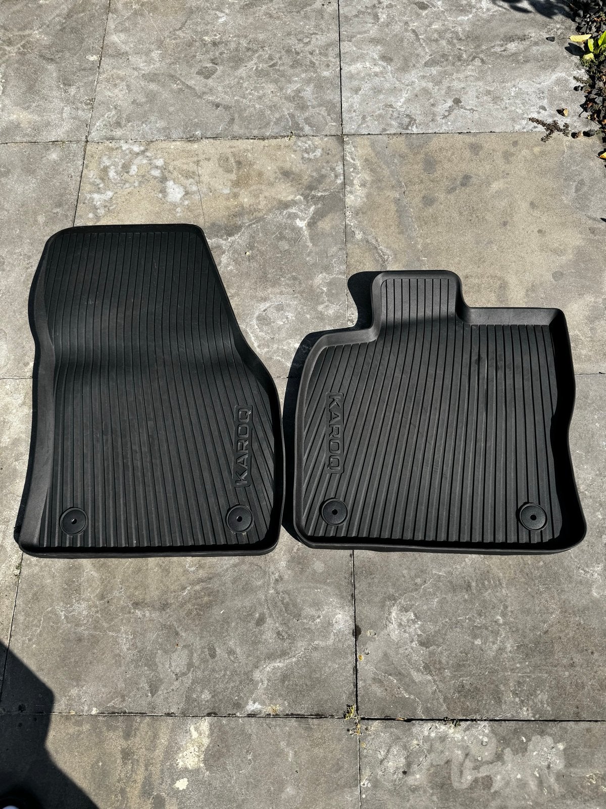 Originele Rubberen mattenset voor Skoda Karoq, Ophalen, Zo goed als nieuw