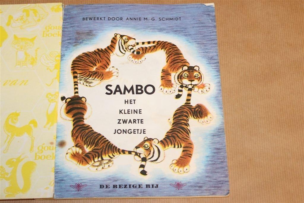 Sambo Kleine Zwarte Jongetje [1954] — Vintage Gouden Boek, Boeken, Ophalen of Verzenden, Gelezen