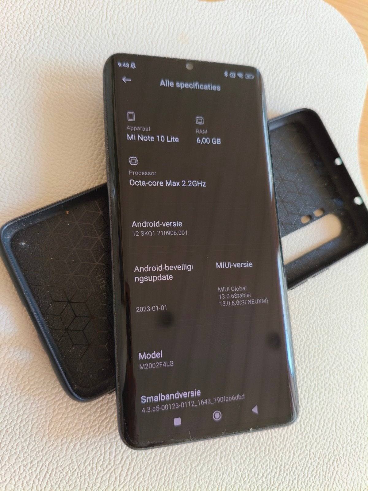 Xiaomi Mi Note 10 Lite 6GB RAM, 128GB opslag + hoesje, Gebruikt, Overige modellen, Ophalen of Verzenden, Zonder simlock