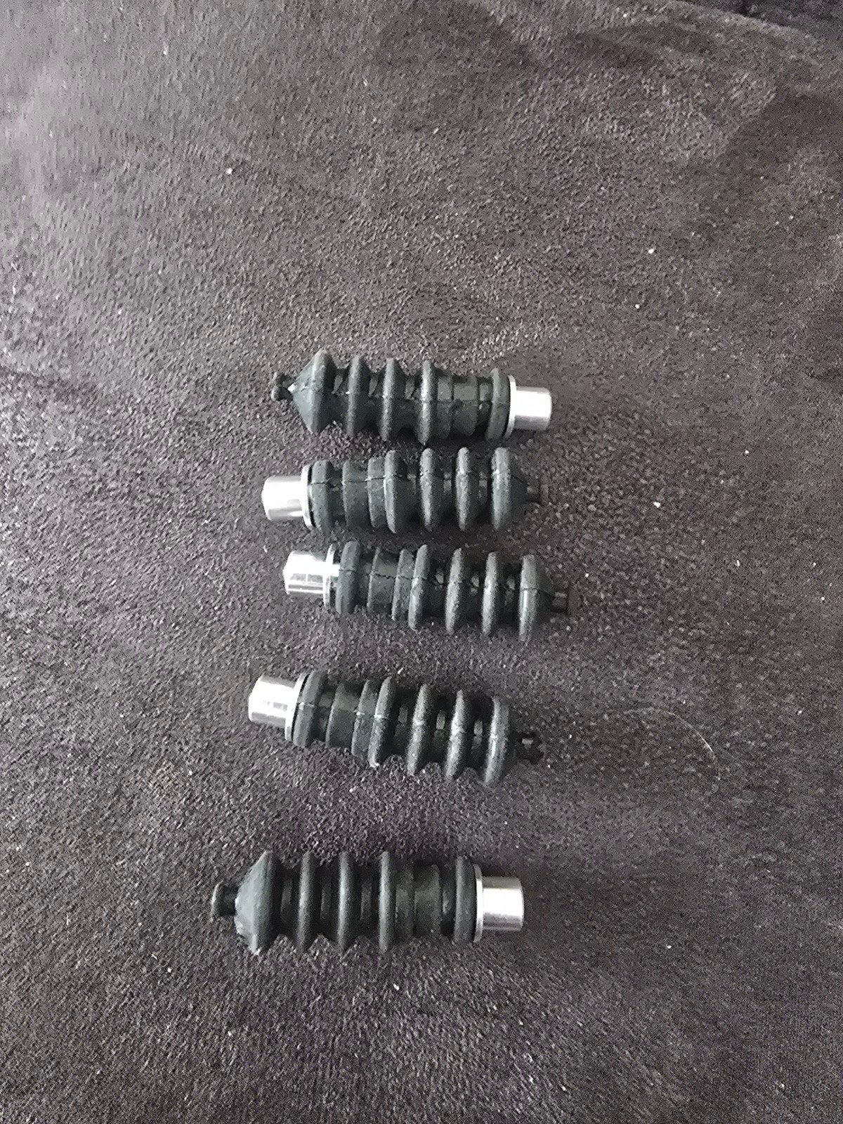 Rubberen beschermhoezen voor fietskabels (5 stuks), Gebruikt, Overige typen, Ophalen of Verzenden, Rubber