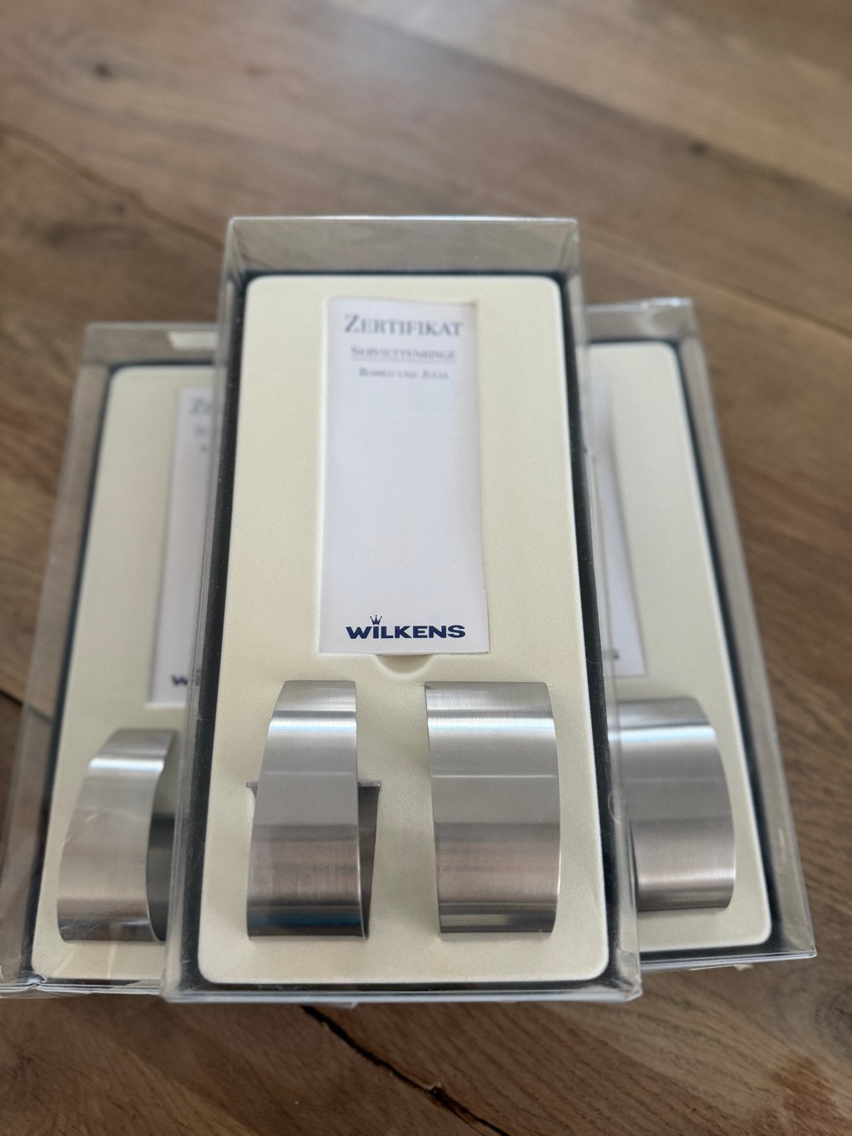 Wilkens Romeo & Julia servetringen – 6 stuks (3 sets), Overige typen, Ophalen of Verzenden, Metaal, Overige merken
