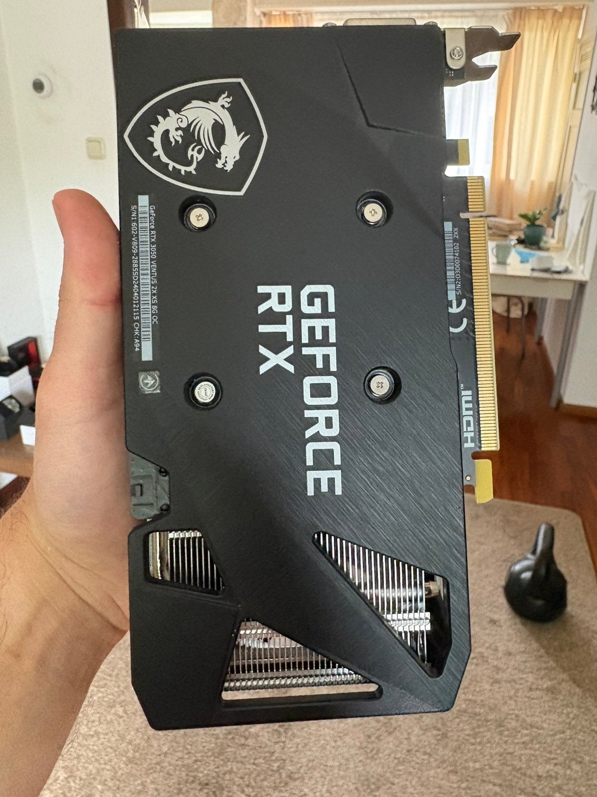 3050 RTX 8 GB MSI, Verzenden, Zo goed als nieuw, GDDR6, PCI-Express 4