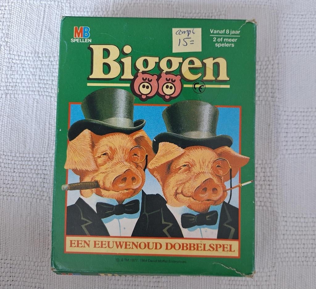 Biggen met etui, Een of twee spelers, Ophalen of Verzenden, Gebruikt
