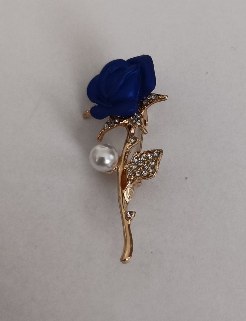 Roos broche, Overige materialen, 4 tot 7 cm, Overige kleuren, Nieuw