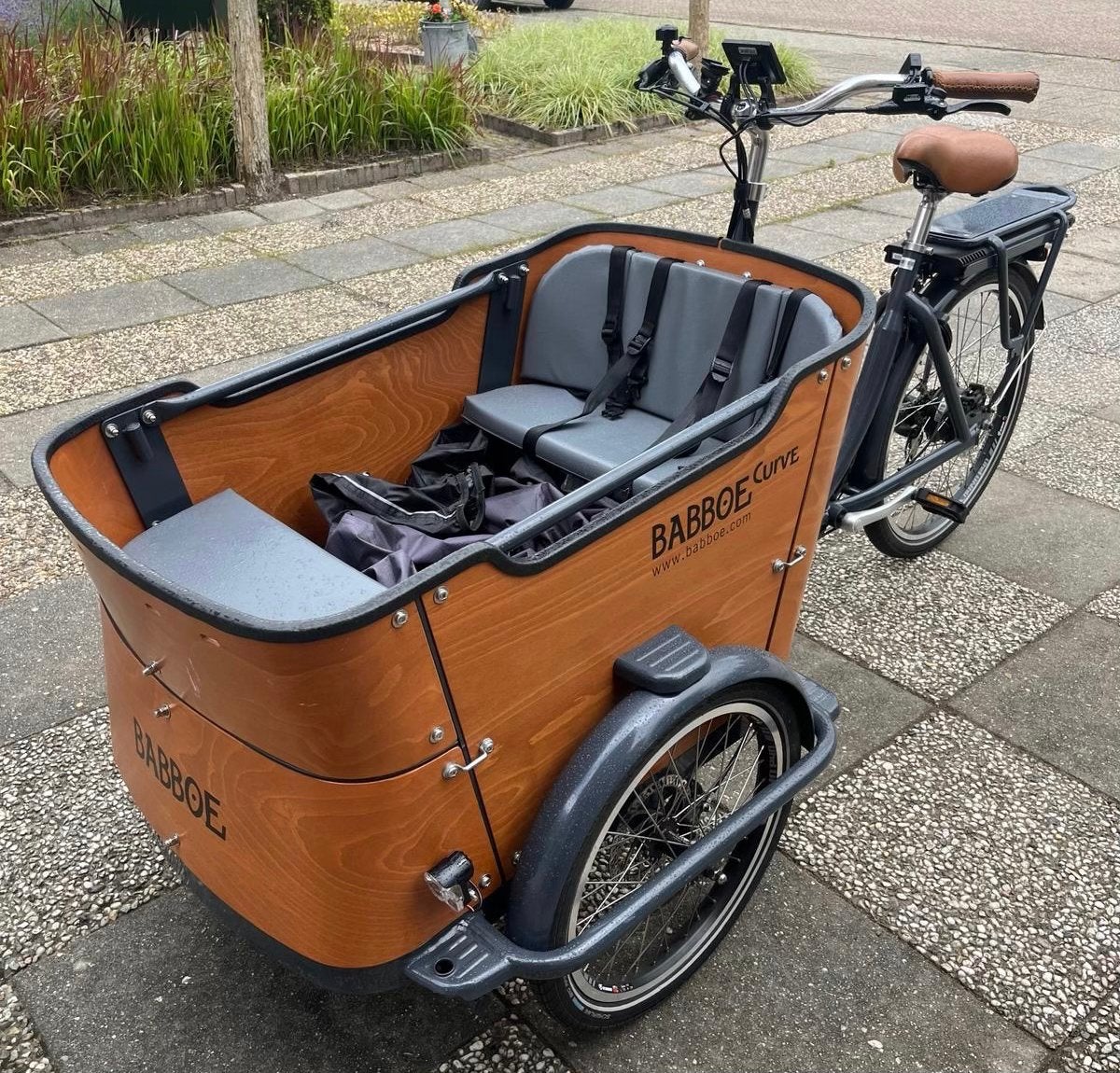 Babboe Curve-E bakfiets | Zeer nette staat | 890 km, Ophalen, Zo goed als nieuw, 4 kinderen of meer