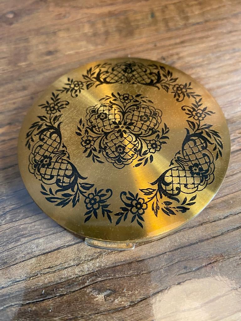 Brocante, vintage poederdoos Stratton- Engeland jaren 50, Ophalen of Verzenden