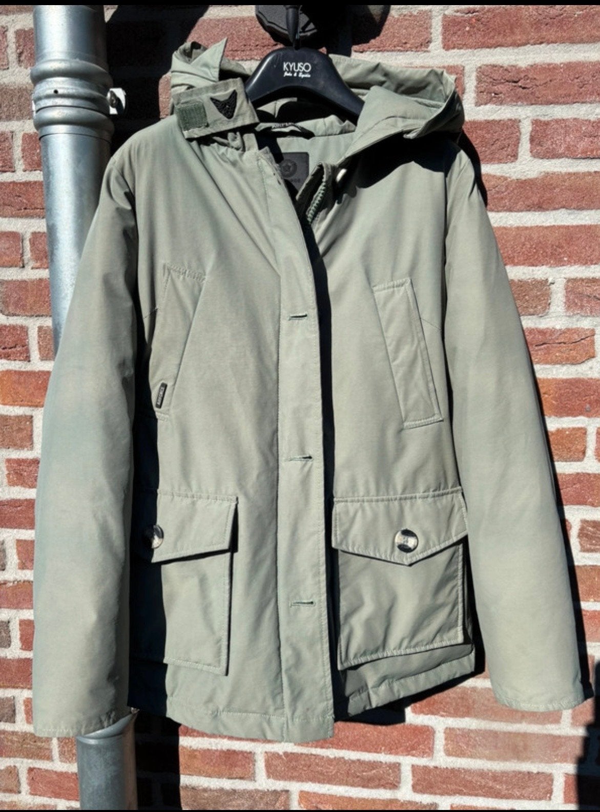 Airforce winterjas meisjes - Olijfgroen - Maat 164/170, Ophalen of Verzenden, Zo goed als nieuw, Meisje