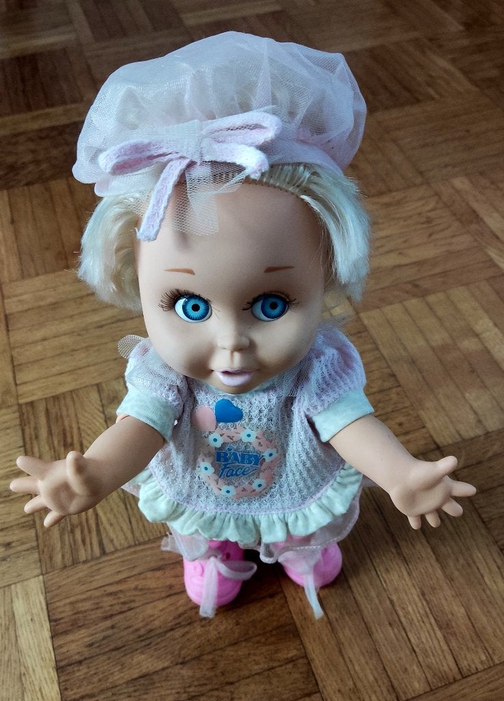 Galoob Baby Face-pop "So Innocent Cynthia" 13" (33cm), Ophalen of Verzenden, Zo goed als nieuw, Pop