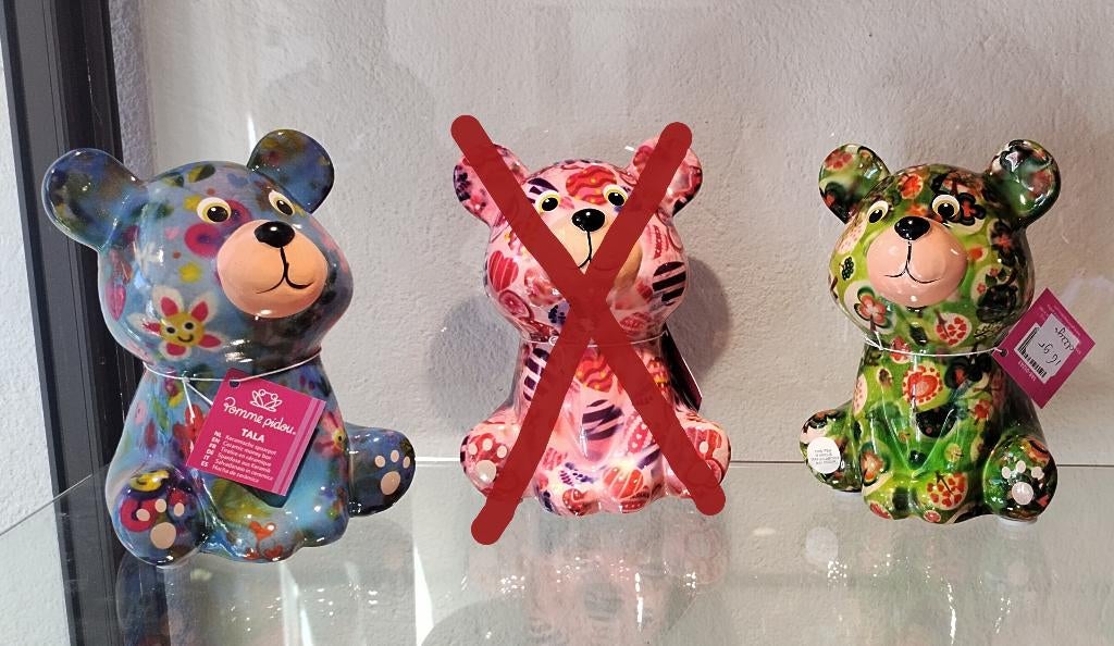 Pomme Pidou spaarpot beertje Tala, Verzamelen, Beren en Cherished Teddies, Overige merken, -, -, Nieuw