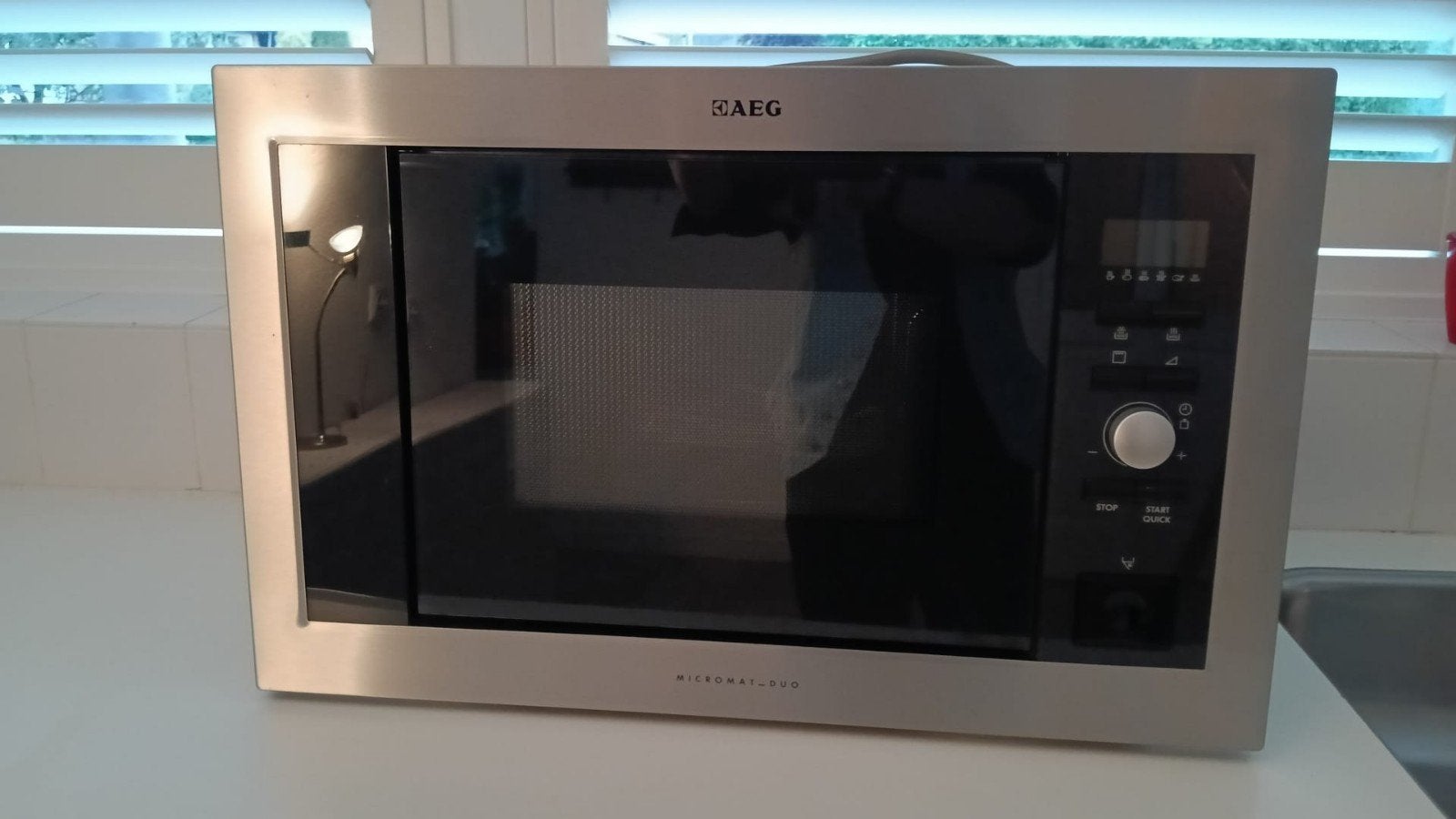 AEG Inbouw Magnetron met Grill - MODEL MOD1763E-m, Witgoed en Apparatuur, Magnetrons, Ophalen, Combimagnetron, Zo goed als nieuw
