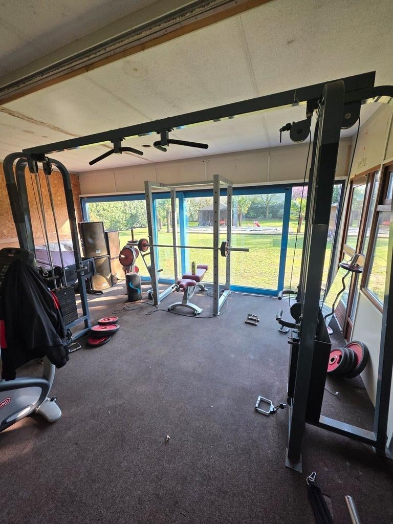 Kabelstation met pulleys - Werkt naar behoren, Sport en Fitness, Fitnessmaterialen, Ophalen, Gebruikt, Rug, Overige typen