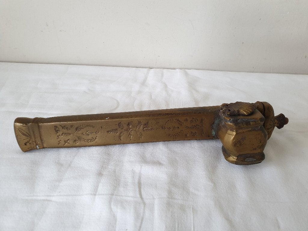 Laat 19e-eeuwse messing "Divit" pencase., Ophalen of Verzenden