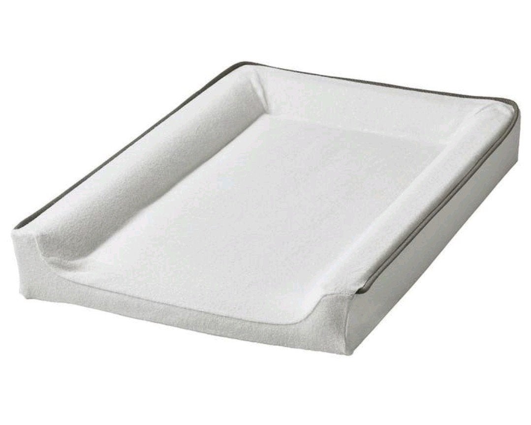 IKEA VÄDRA Aankleedkussen met hoes - 48x74 cm, Kinderen en Baby's, Badjes en Verzorging, Ophalen, Zo goed als nieuw, Aankleedkussen