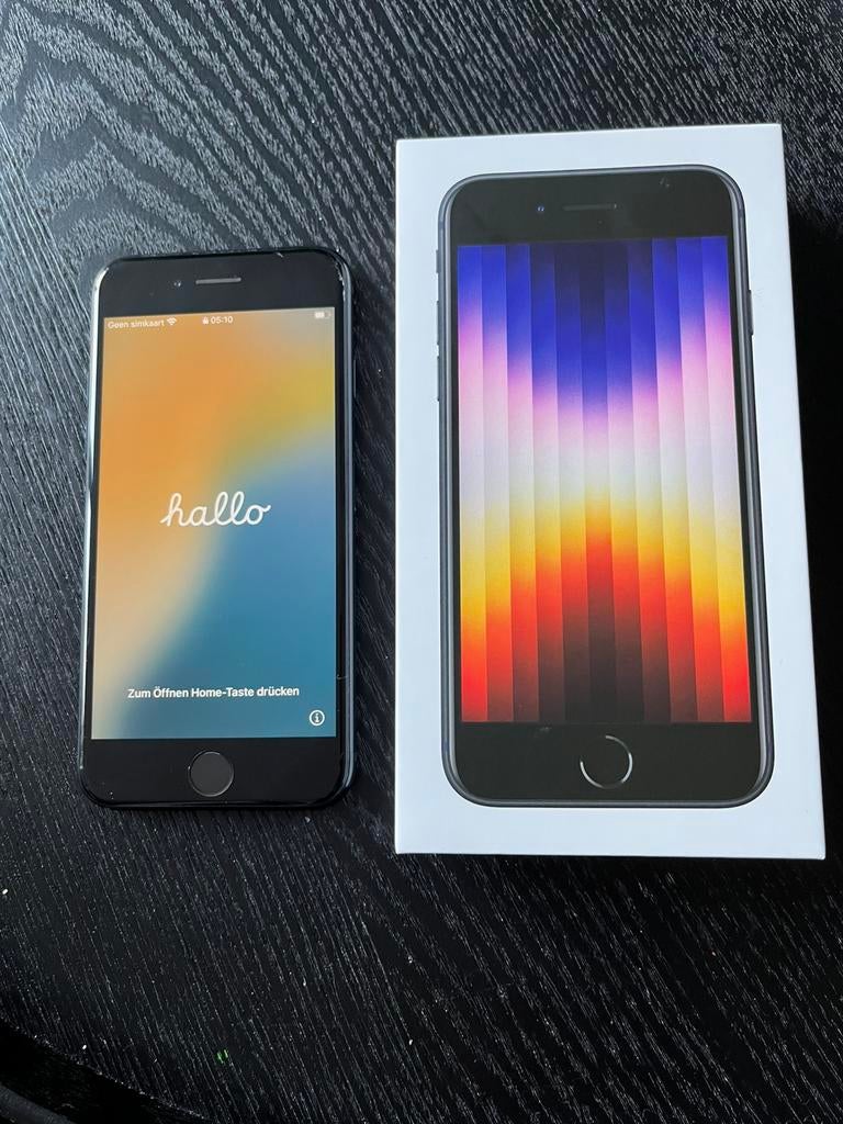 iPhone SE 2022, Midnight, 64GB, Telecommunicatie, Mobiele telefoons | Apple iPhone, Ophalen, Zwart, 88 %, 64 GB