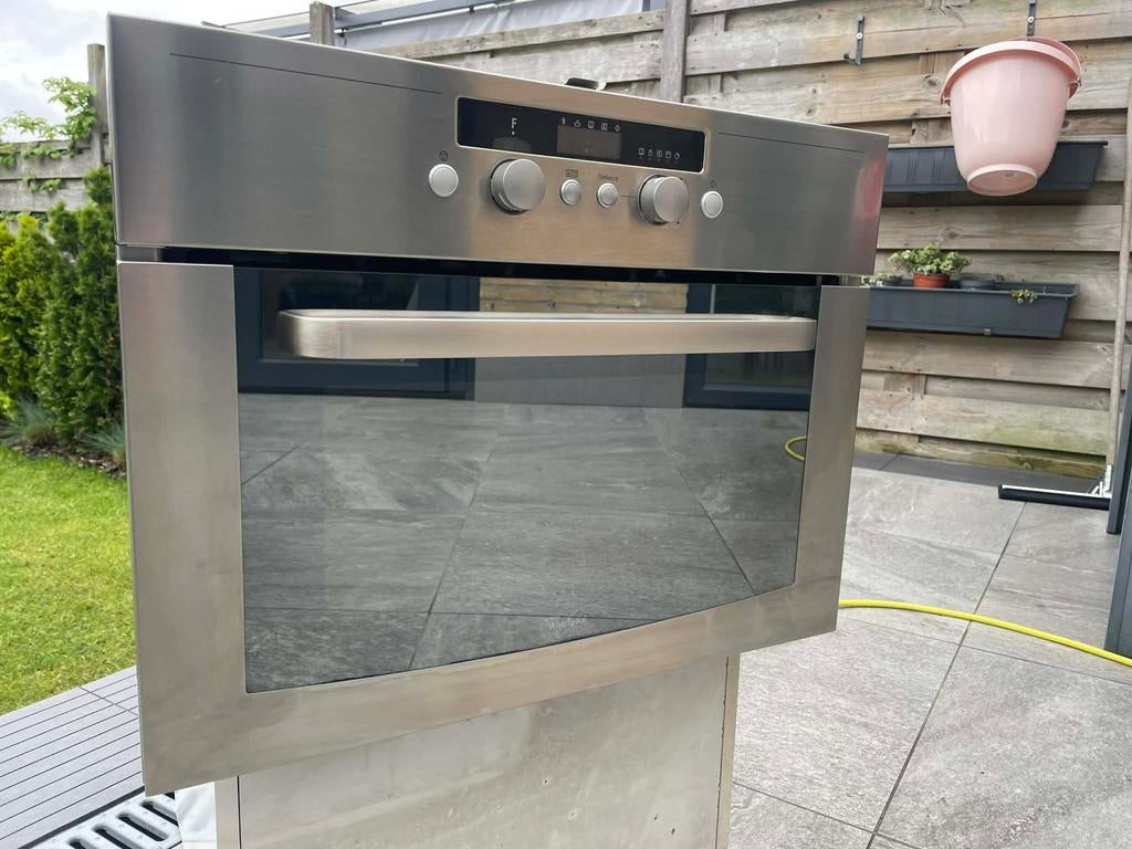 Whirlpool AMW 520 IX - Combimagnetron, Witgoed en Apparatuur, Ovens, Zo goed als nieuw, Inbouw, 45 tot 60 cm, Ophalen
