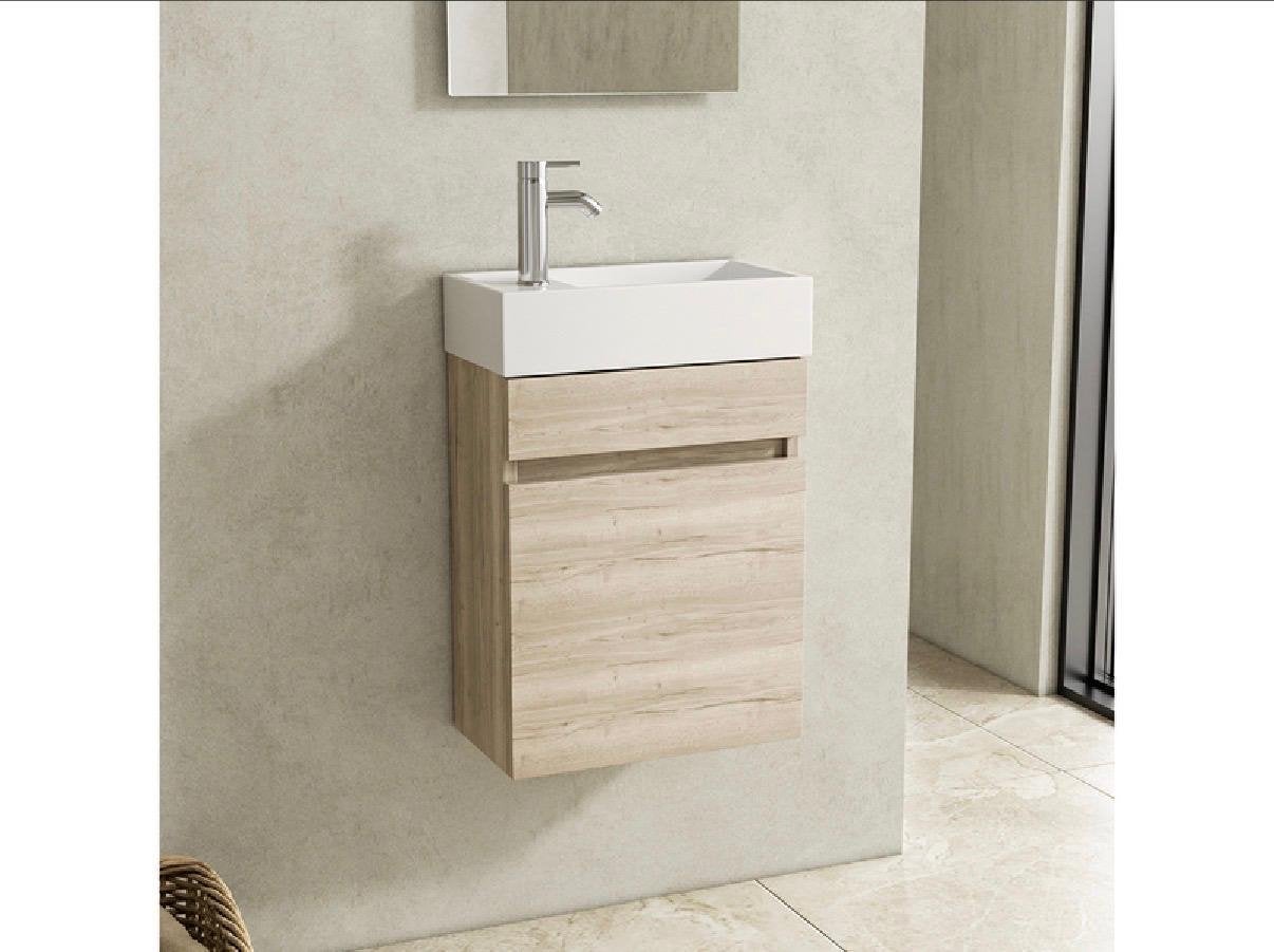 Badkamermeubel met wastafel en kraan - Nieuw, Ophalen, Minder dan 50 cm, Nieuw, Minder dan 100 cm