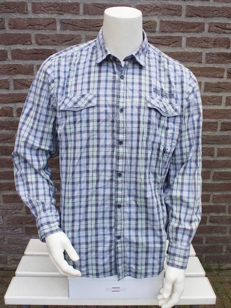Mooie geruite Blouse Maat XL, Blauw, Ophalen of Verzenden, Zo goed als nieuw, Charles vögele