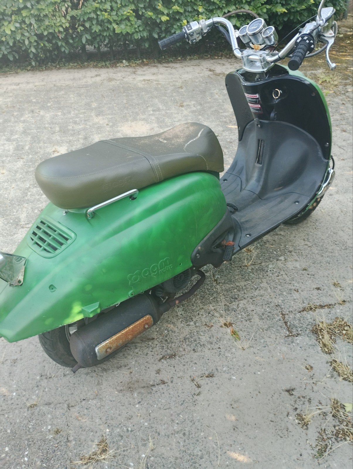 Agm retro scooter, Fietsen en Brommers, Snorfietsen en Snorscooters, Gebruikt, Benzine, Ophalen, Overige merken