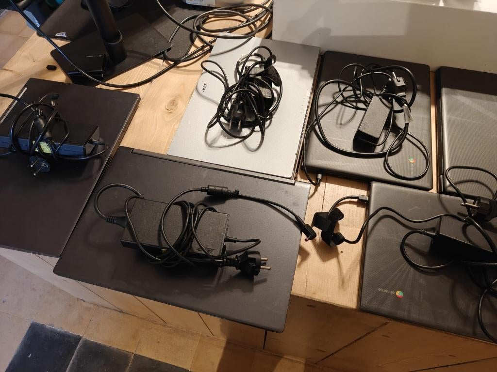 Diverse Laptops en laptophoezen, Computers en Software, Windows Laptops, 14 inch, SSD, 2 tot 3 Ghz, Ophalen