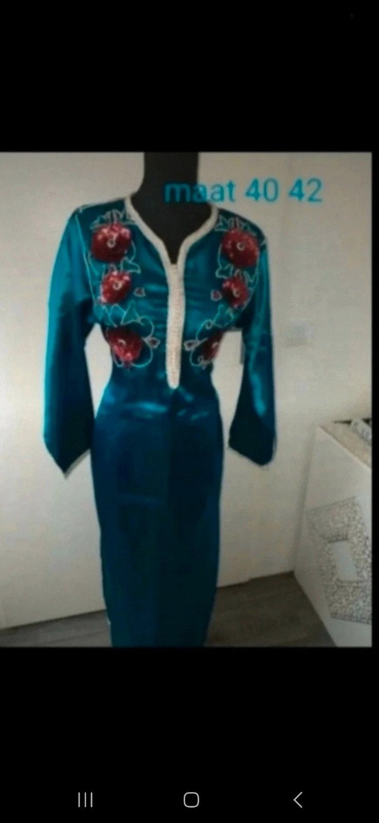 Nieuwe Marokkaanse jurk, maat L, Kleding | Dames, Jurken, Nieuw, Blauw, Ophalen