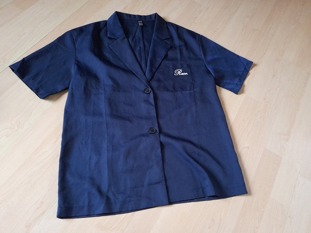 DONKERBLAUWE BLOUSE MAAT 38 MERK SHEIN, Ophalen of Verzenden, Zo goed als nieuw, Maat 38/40 (M), Blauw