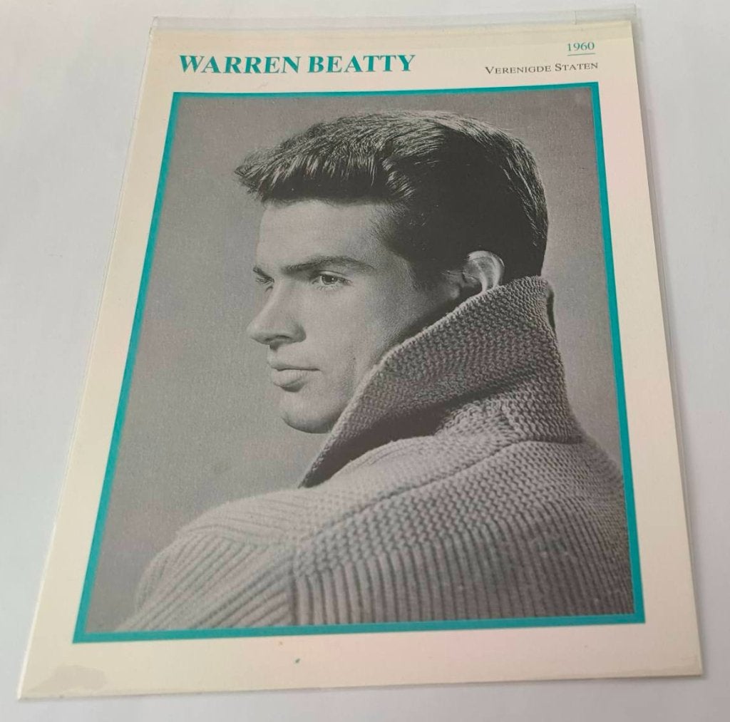 Plaatje Warren Beatty, Ophalen of Verzenden, Nieuw, Foto of Kaart