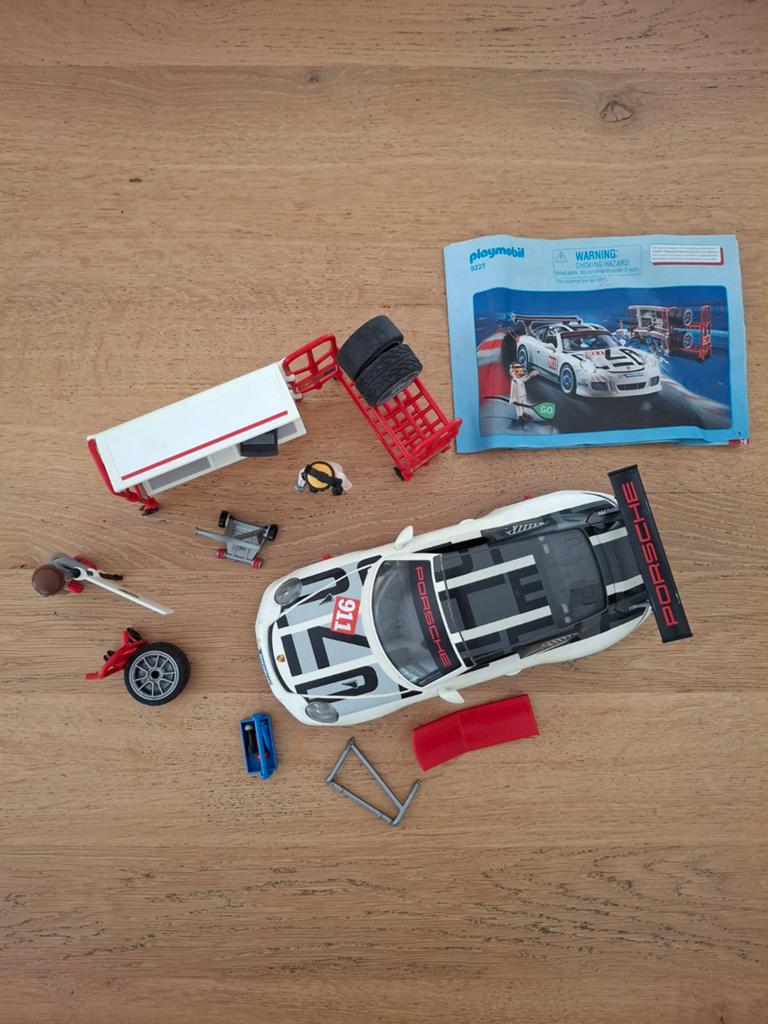 9225 Playmobil Porsche 911 GT3 Cup, Kinderen en Baby's, Speelgoed | Playmobil, Ophalen of Verzenden, Gebruikt, Complete set